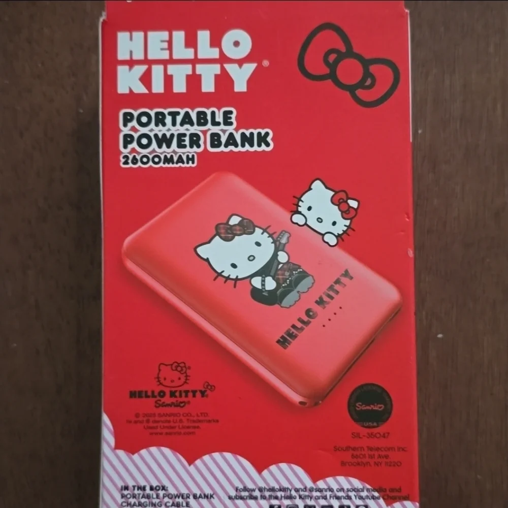 Hello Kitty Red Power Bank with Dual USB NIB